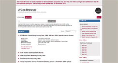 Desktop Screenshot of geo.data-archive.ac.uk